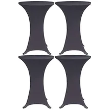 deluke Stehtischhusse AMAU Anthrazit Ø 80 cm 4er Set
