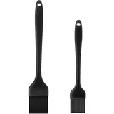 JIYIN Silikon Backpinsel, 4 Stück Pinsel Küche, Grillpinsel, Basting Pastry Brush für Backen, Kochen, Grillen, Hitzebeständig für Backen,Kochen,Grillen(2)