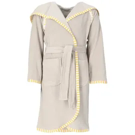 VOSSEN Bademantel mit Zipfelmütze in stone | Gr.: 110/116