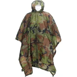 Poncho Ripstop Woodland - Tarngrün Einheitsgröße