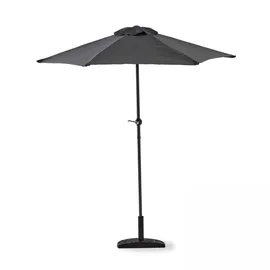 Oviala Gartenmöbel Set Tisch und 6 Klappstühle grau
