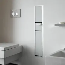 EMCO Asis Module 150 WC-Modul-Unterputzmodell 96,4 cm Aluminium/Optiwhite Metall