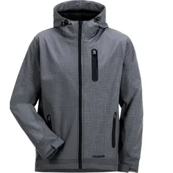 Winter Softshelljacke "CUBE" - M - hellgrau