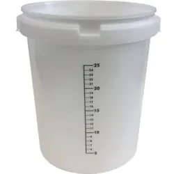 Anrühreimer GRIPLINE-O 30l 25 Liter-Skala weiß