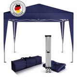 Kronenburg Handel Kronenburg Pavillon 307, blau, 2 x 2m, höhenverstellbar, wasserdicht faltbar