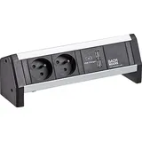 Bachmann DESK 2xUTE 1xUSB Charger schwarz