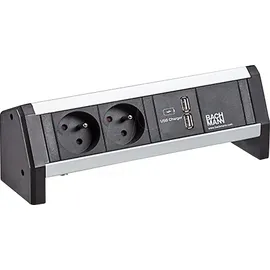 Bachmann DESK 2xUTE 1xUSB Charger schwarz
