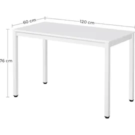 home collective Schreibtisch Bürotisch Computertisch | vielseitiger Tisch für Homeoffice & Küche, robust & platzsparend, ideal auch als Esstisch | weiß