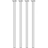 diy elements Element System Möbelfüße 4er-Set BURGUND Tischbeine Tischgestell Ø 30 weiß