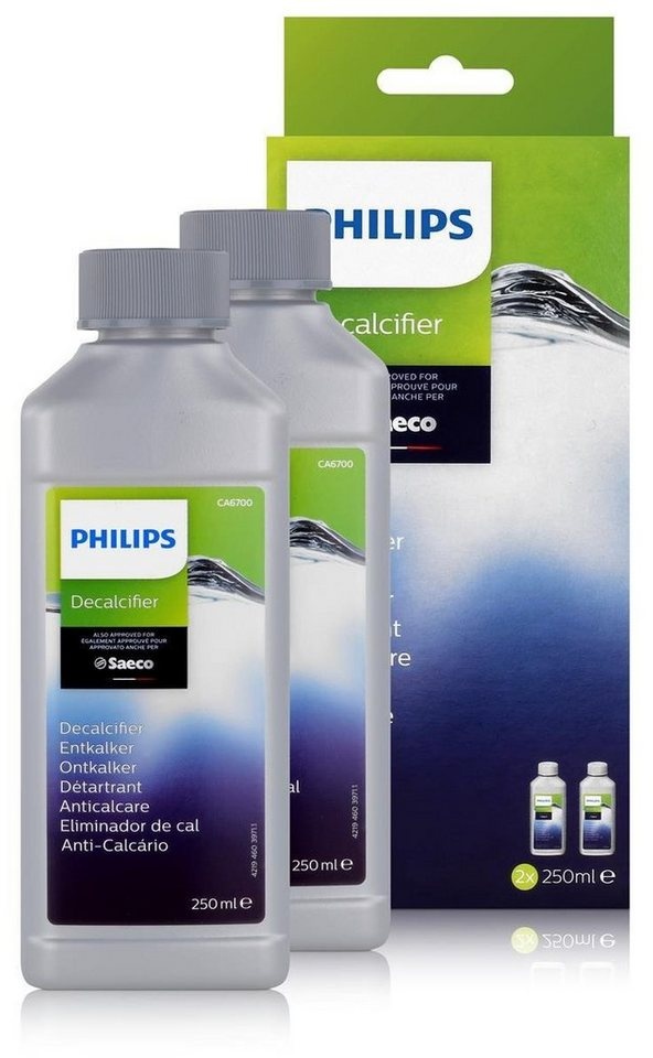 Saeco Philips Saeco CA6700/22 Entkalker 2x250ml - Für Kaffeevollautomaten (1 Entkalker