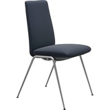 Stressless® Polsterstuhl Laurel, Low Back, Größe M, mit Beinen aus Stahl in Chrom matt blau
