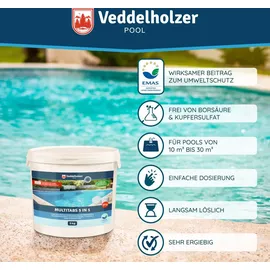 Veddelholzer Multitabs 5 in 1 Chlortabletten 5 kg
