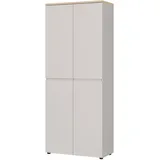 Germania Lissabon Aktenschrank 80 x 40 x 197 cm braun