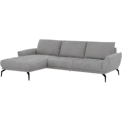 Ecksofa EXXPO - SOFA FASHION "NICEA erstklassiger Sitzkomfort", grau, B:264cm H:87cm T:171cm, Sofas, In hochwertiger Verarbeitung und ergonomische Sitzposition