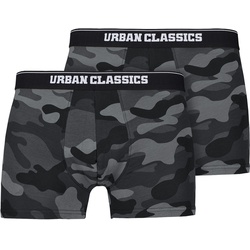 Urban Classics Camo Boxer Shorts 2er Pack darkcamo, Größe L