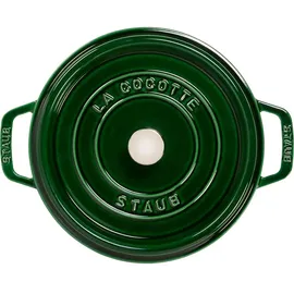 Staub Cocotte 24 cm rund basilikumgrün