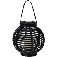 PROGARDEN Laterne Solar Ø 21,3 cm 1er Set schwarz