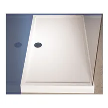 Riho Davos Rechteck-Duschwanne, Ablauf 90mm, mit Füße und Schürze, weiß glänzend, D002016005,