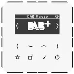 Jung DABCDWW Smart Radio DAB+, Serie CD, alpinweiß