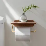 Toilettenpapierhalter, Wandhalterung Ohne Bohren, Toilettenpapierbox, Handy-toilettenpapierhalter, Holzständer