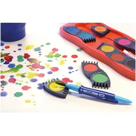 Faber-Castell Farbkasten Connector 12 Farben blau
