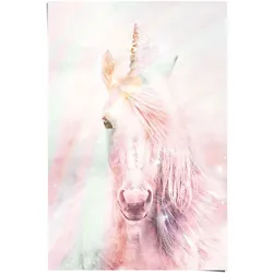 Poster REINDERS "Poster Magisches Einhorn Farbenfroh - Fantasie - Pferd", rosa (farbe bild(er): rosa), B:61cm H:91,5cm, Papier, Bilder