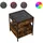 vidaXL Nachttisch mit Infinity-LED 40 x 40 x 51 cm Braun
