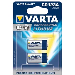 Varta Batterie Lithium, CR123A, 3V Photo, Retail Blister (2-Pack)