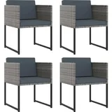 vidaXL Polyrattan Garten-Set 313100 9-tlg. grau