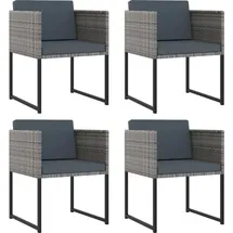 vidaXL Polyrattan Garten-Set 313100 9-tlg. grau