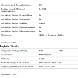 PKM 9039XW Kopffreihaube 60 cm weiß