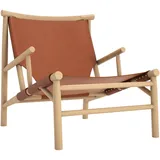Norr11 Samurai Chair, eiche natur / harness leder cognac