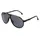 Carrera CHAMPION/N Unisex-Sonnenbrille Vollrand Pilot Kunststoff-Gestell, schwarz