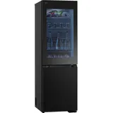 LG GBG5160CEV InstaView® Kühlgefrierkombination (C, 349 l, 1860 mm hoch, Essence Black Steel )