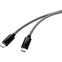 Renkforce USB-Kabel USB 2.0 USB-C® Stecker 0.50 m Schwarz