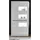 furn.design Vitrine Nobile 100 x 35 x 198 cm Weiß/Grau