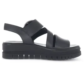 Gabor Plateau-Sandalette Damen Schwarz 36