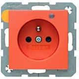 Berker Steckdose mit Schutzkontaktstift, orange matt (6765091914)