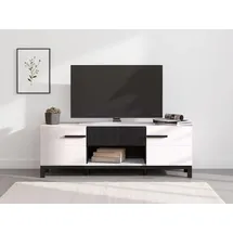 Home Affaire Lowboard HOME AFFAIRE "Sarthe, Breite 147,5 cm TV- Lowboard, TV-Schrank, TV-Ständer", weiß (opaque weiß), B:147,5cm H:50,5cm T:42cm, FSC-zertifizierter Holzwerkstoff, Sideboards, Lowboard, TV-Kommode, Modernes Design, mit Schublade in toller 3D-Optik