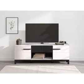 Home Affaire Lowboard HOME AFFAIRE "Sarthe, Breite 147,5 cm TV- Lowboard, TV-Schrank, TV-Ständer", weiß (opaque weiß), B:147,5cm H:50,5cm T:42cm, FSC-zertifizierter Holzwerkstoff, Sideboards, Lowboard, TV-Kommode, Modernes Design, mit Schublade in toller 3D-Optik