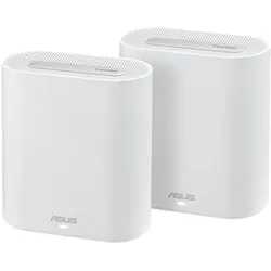 ASUS ExpertWiFi EBM68 2er Set Tri-Band WiFi 6 Mesh WiFi System (bis zu 5 SSIDs, benutzerdefiniertes Gästeportal, 2,5 Gbit/s Port, Netzwerksicherheit auf Enterprise-Niveau, einfache Verwaltungs-App)