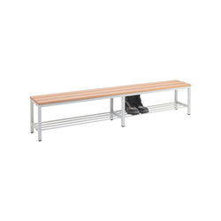 SZ METALL Sitzbank, Sitzbank 2 m, mit Schuhrost 200 cm x 42 cm x 30 cm