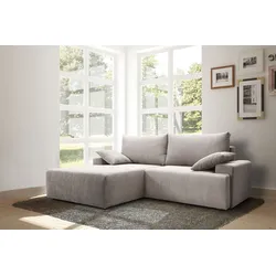 Ecksofa EXXPO - SOFA FASHION "Orinoko, aktuelles Design und hoher Sitzkomfort, L-Form", beige, B:240cm H:92cm T:177cm, Sofas, inkl. Bettfunktion und Bettkasten, schöne Farben im angesagten Cord
