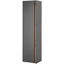 furn.design Center Schuhschrank 50 x 200 x 40 cm grau