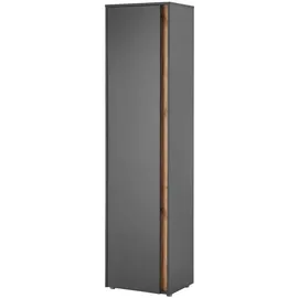 furn.design Center Schuhschrank 50 x 200 x 40 cm grau