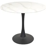 Hofmann Living And More Esstisch, weiß (schwarz, marmoroptik weiß), B:90cm H:75cm T:90cm, HOFMANN LIVING AND MORE, Tische, Esstisch