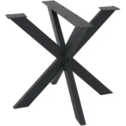 ML-Design Tischbeine X-Design 85x71x85 cm schwarz aus Metall