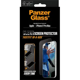 Panzer Glass PanzerGlass® Displayschutz m. schwarzem Rahmen iPhone 17 Pro Max Ultra-Wide Fit m. Fastfit