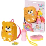 BABY BORN Puppenzubehör Kindergarten Rucksack Set Bärenform Gelb 834961