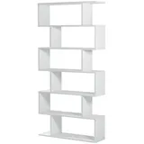 CaliCosy Athena Bücherregal 80 x 24 x 192 cm Weiß